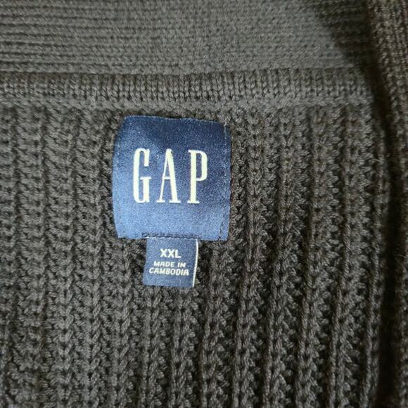 GAP NWT Womens Cardigan Sweater Size XXL Black Pockets Casual Preppy - Picture 3 of 10